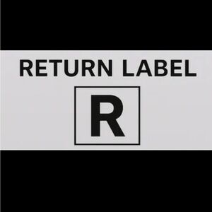 Return Label with Bold R